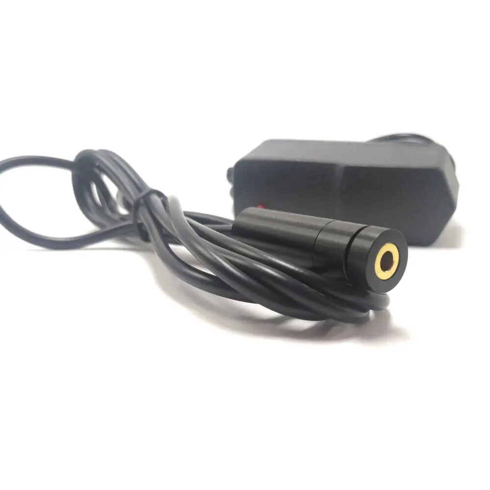 Focusable 515nm 520nm 30mw Green Dot Laser Diode Module With 5V Adapter And 532nm Laser Safety Protective Glasses