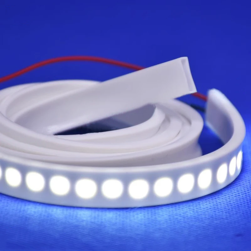 Ultrathin Led Neon Silicone Strip Rope Tube Waterproof Led Silica Gel Tape Diffuser Garden Courtyard Home Outdoor Decor Lighting
