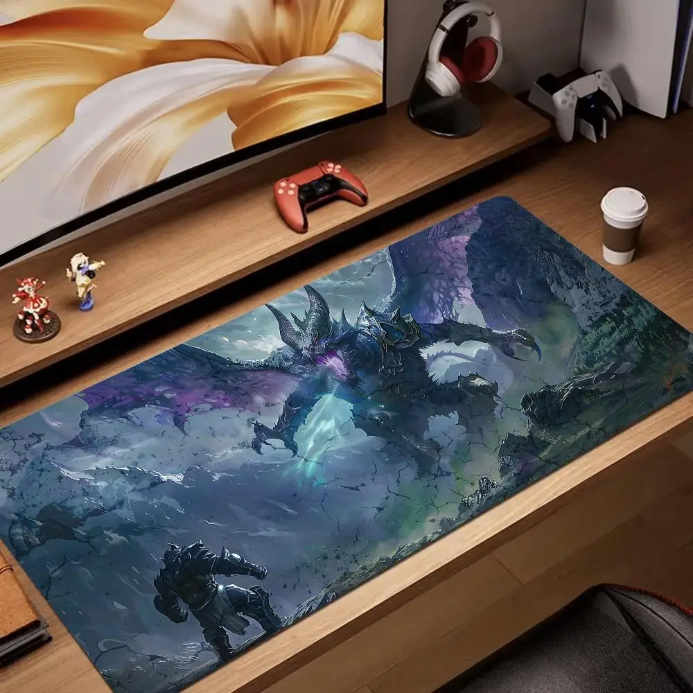 

Demonic dragon anime Mouse Pad rubber anti-slip Desk Mat Gaming mat pc accessories keypad expansion mousepad water-washable