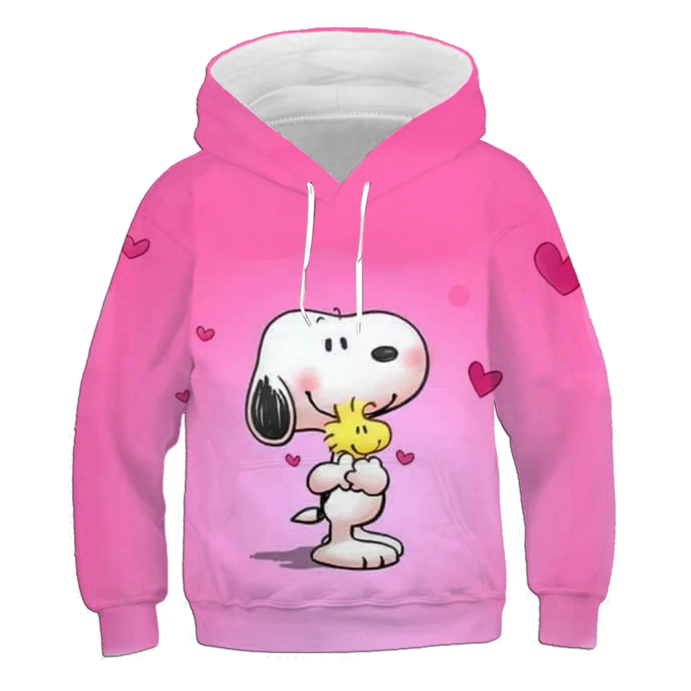 Hot selling teenager autumn and winter sweatshirt new Disney Snoopy print boys and girls comfortable round neck hoodie