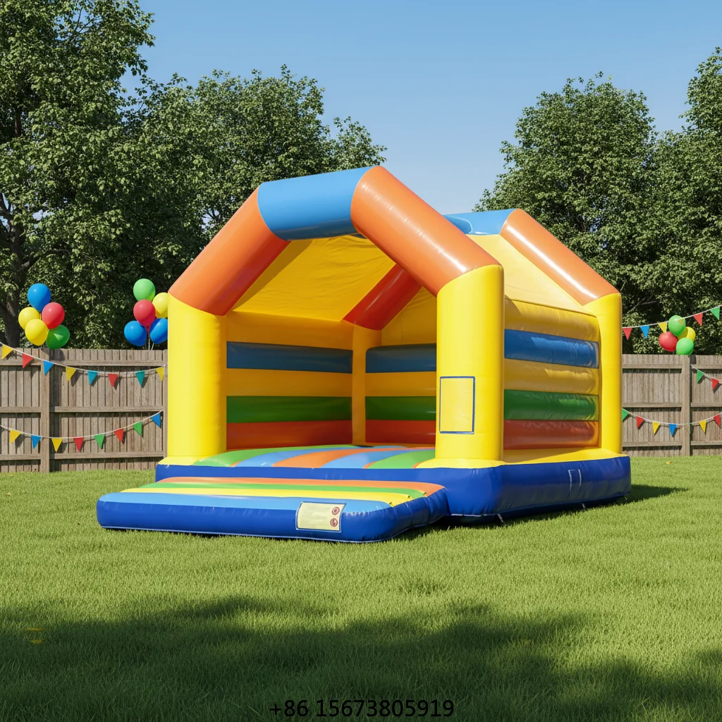 Inflatable Castle Indoor Outdoor Large Small Air Slide Home Kids Bouncy Jump Bed Playground Toy Fun Center