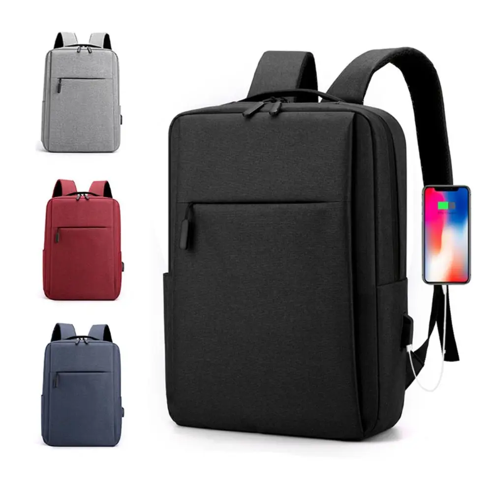 Mochila para ordenador portátil de gran capacidad con puerto de carga USB, bolsas de negocios con múltiples bolsillos, mochila informal duradera para viaje para hombre