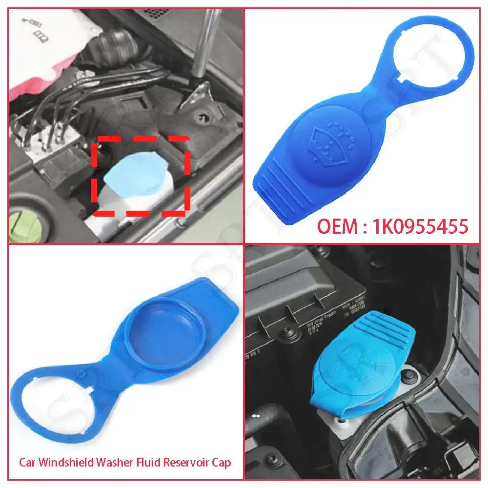 

1K0955455 Fits for Volkswagen Passat B4 B5 B6 B7 1.8T 2.0T 1998-2017 Car Accessories Windshield Washer Fluid Reservoir Cap