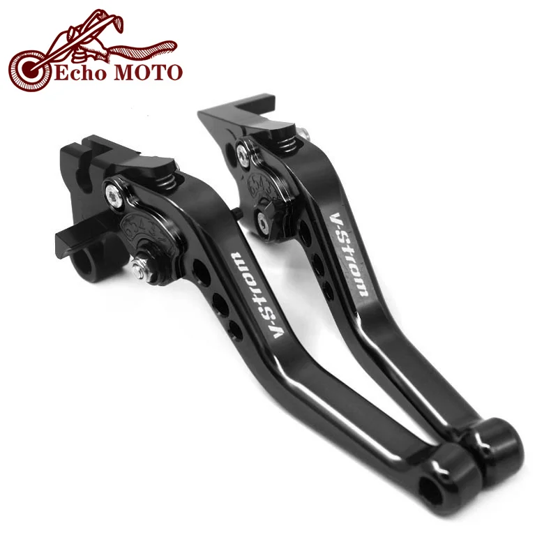 For SUZUKI DL 1000 DL1000 V-Strom 2002-2018 Motorcycle Accessories Short Brake Clutch Levers LOGO V-Strom