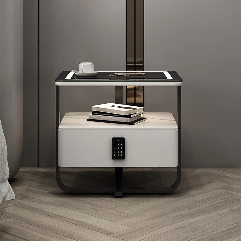 Charging Modern Nightstands Bedroom Smart Dressing Coffee Bedroom Bedside Table Side Mesa De Noche Inteligente Bedside Table