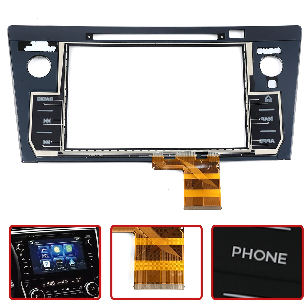 8 INCH Touch Screen Digitizer For Subaru Legacy Outback 2018-2019 86431-AL66A Car Radio 86431AL66A LHD Car