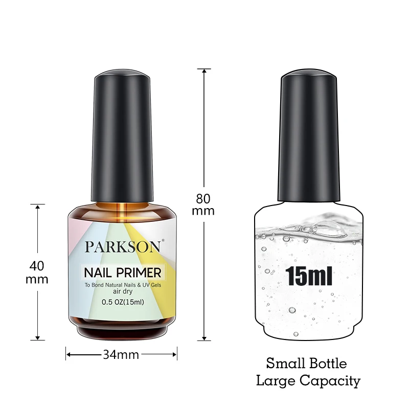 Parkson 15ml Fast แห้งเล็บ Primer ฐานตัวแทนทําความสะอาด Balancing Dehydration Oil ไม่จําเป็นต้อง UV LED โคมไฟเจลเล็บ Primer