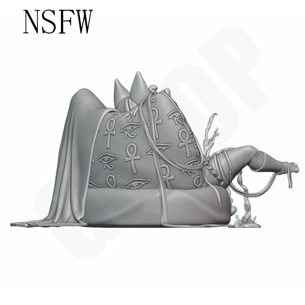 1/24 NSFW Gray Resin 3D Printed Model FUTA Mystic Fox Statue Unassembled Unpainted