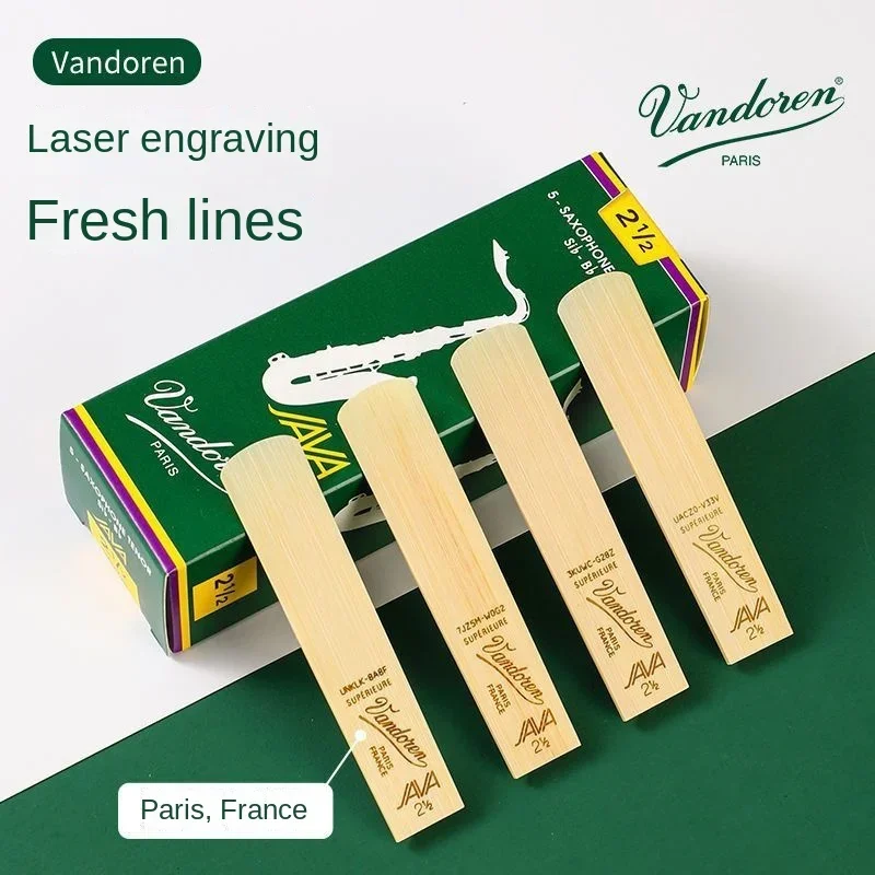 Vandoren/Vendlin Reed JAVA Tenor Saxophone Reed, Pop, Jazz, B Flat Tenor 2.0 2.5 3.0