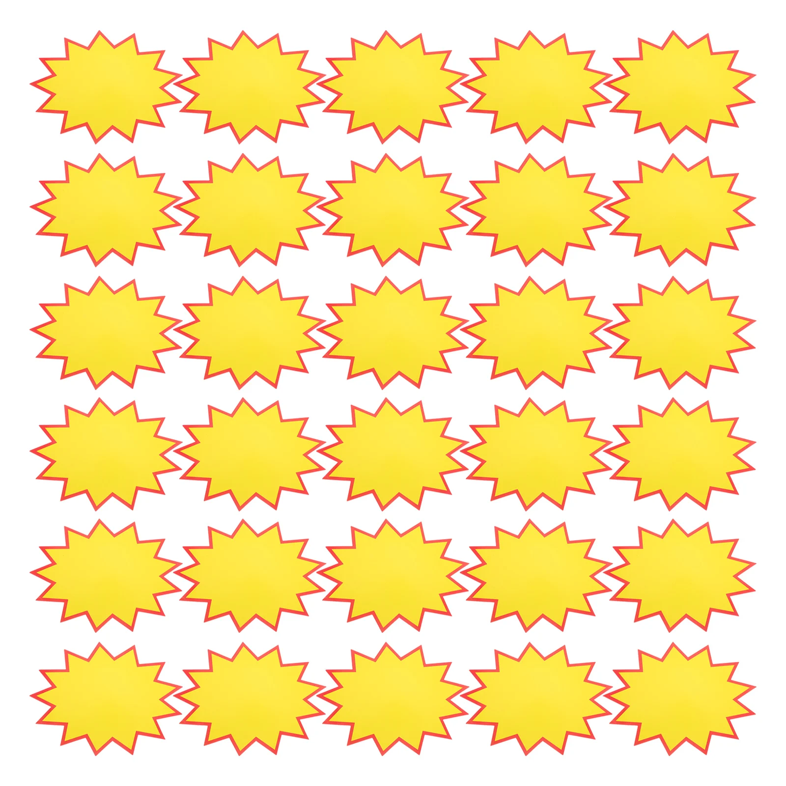 30pcs Explosion Sign Sticker Blank Advertising Paper Supermarket Price Tag Eco Friendly Safe Long Term Use Home Office