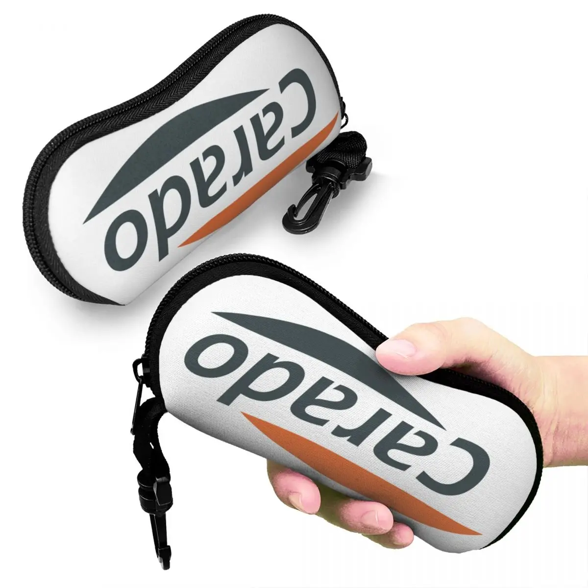 

Carado Logo Shell Glasses Case Portable Sunglasses Box Women Men Soft Eyeglass Bag Pouch
