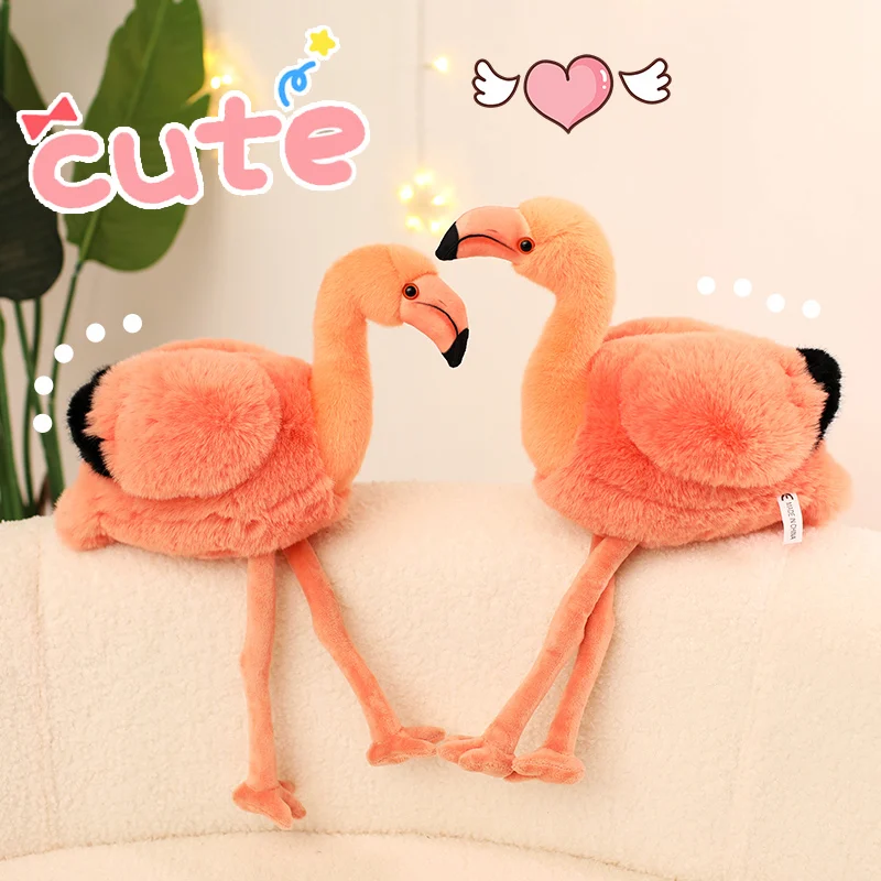 

45cm Adorable Flamingo Plush Toy Soft Plush Stuffed Animal Flamingo Pillow Room Decoration Birthday Gift