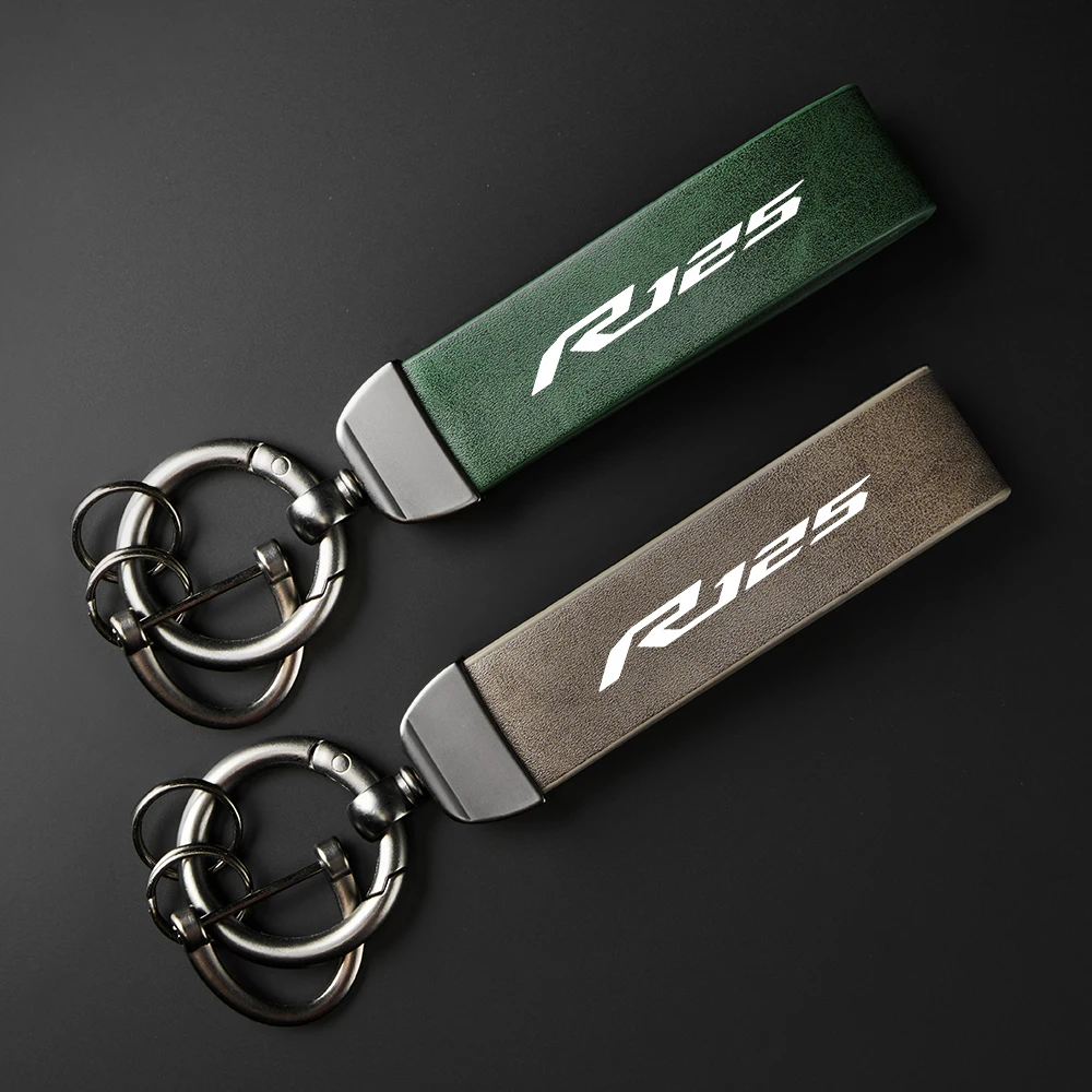 

Высококачественный кожаный брелок для ключей для мотоцикла, брелок для Yamaha YZF R125 YZFR125 YZF-R125 2008-2021 2022 2023, аксессуары