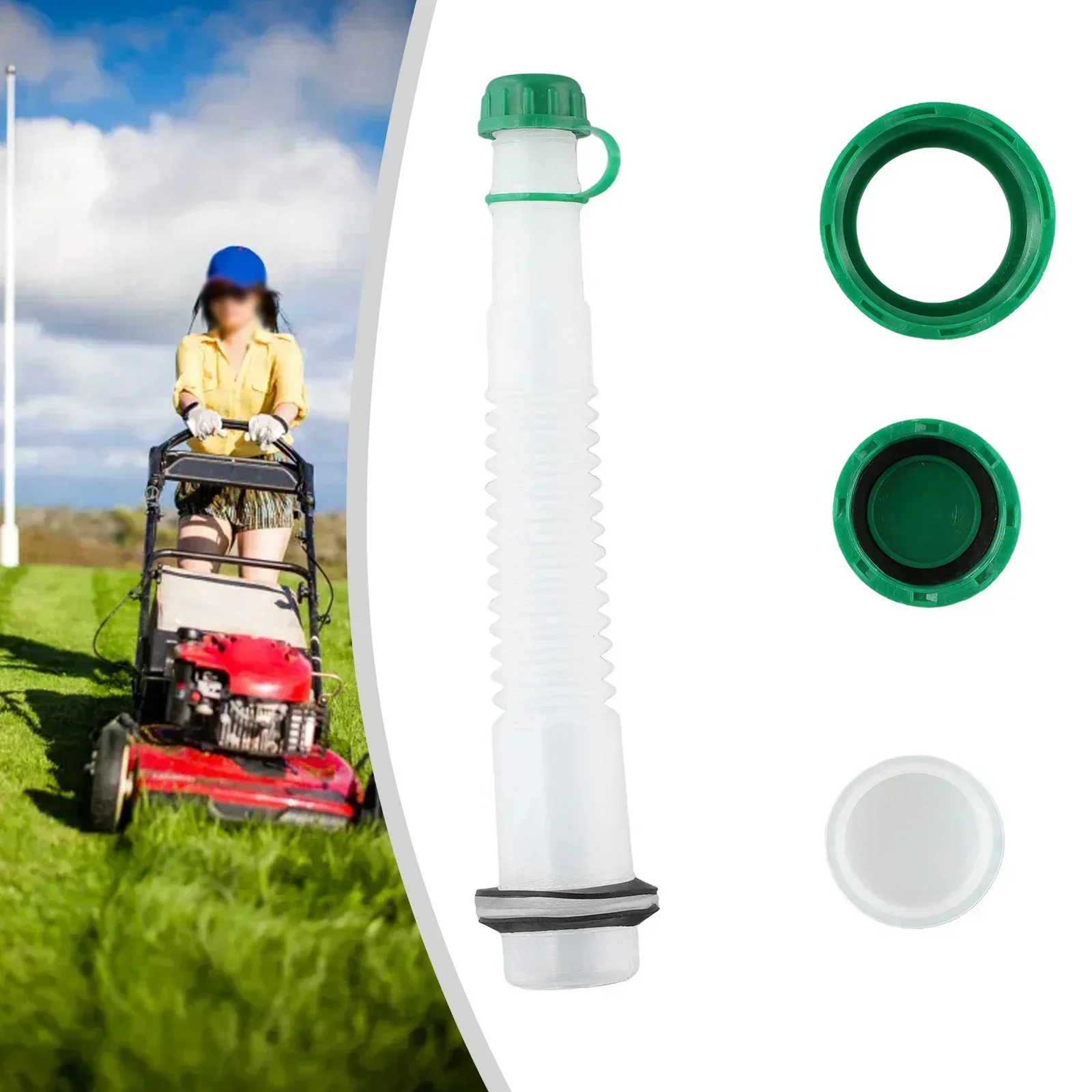 Cap Kit Fuel Spout Set Only Suitable For 1L Fuel Mix Bottle Container ABS Plastic Can Cap Easy To Install For Rubbermaid Fuel