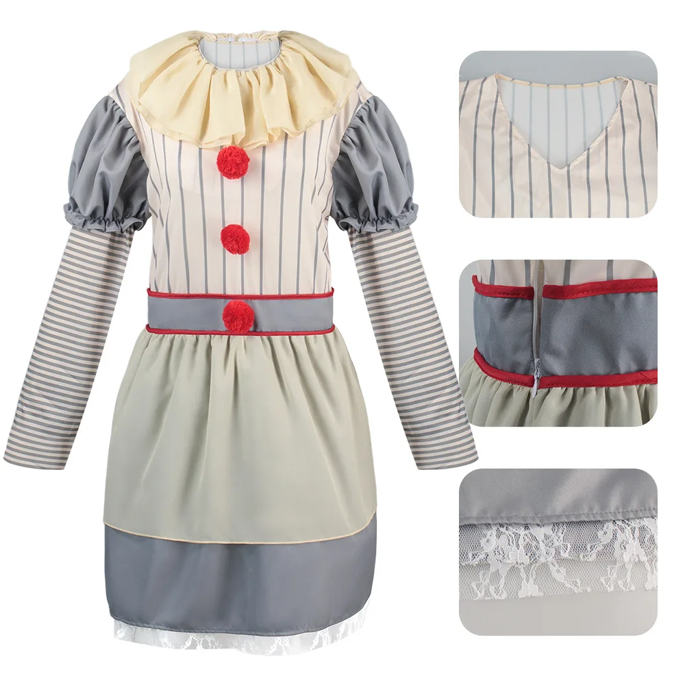 Loween Joker résurrection Cosplay Role-plang scène Performance Costume femme orm coton traditionnel chinois Costume