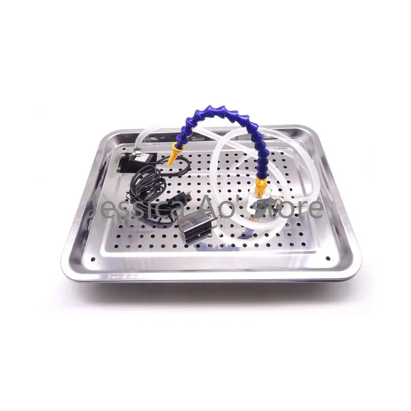 5V USB Water Circulating Pump Drip Cooling Device with Metal Tray Jade Carving Tools Water Cycle 220V Water Pump Carving Table