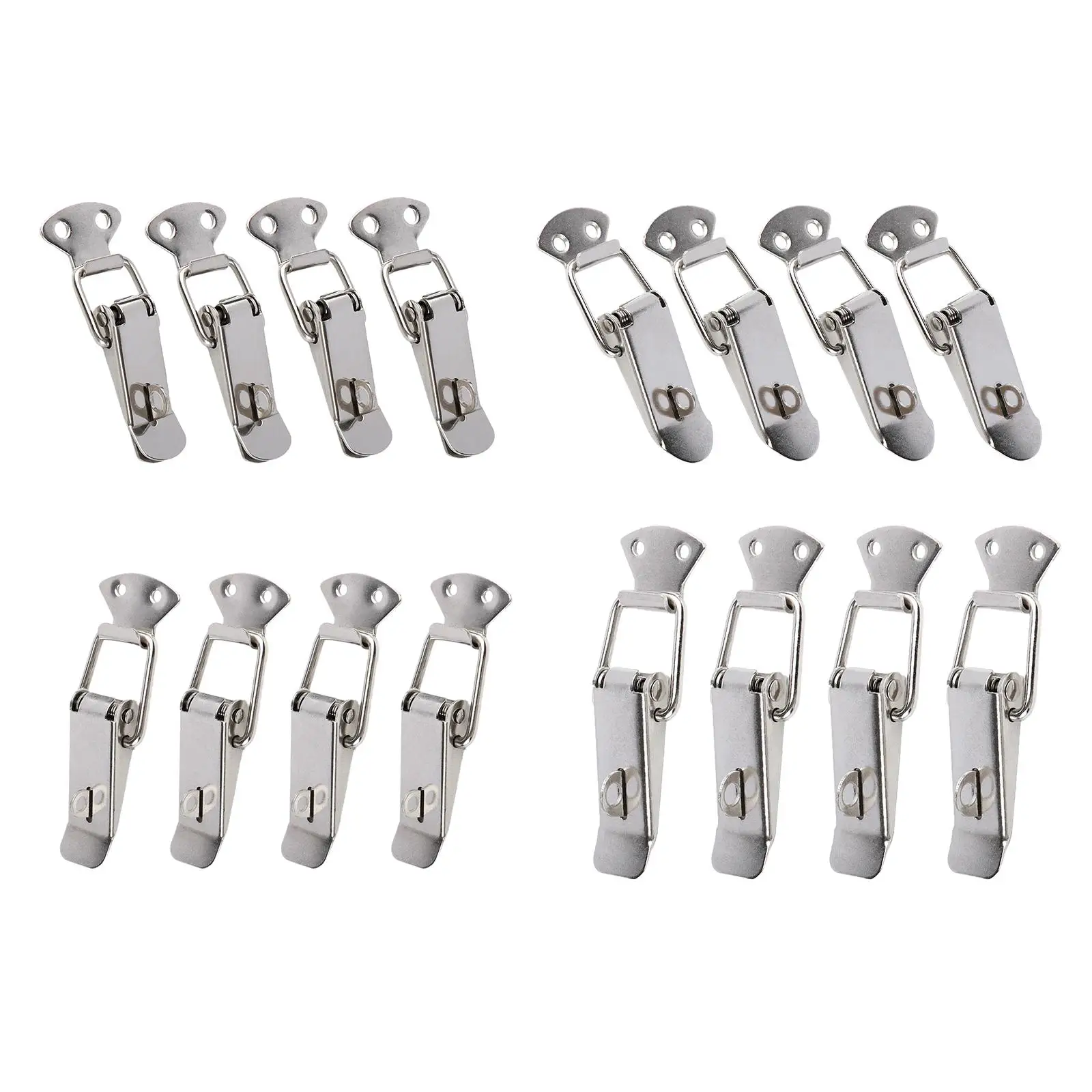4 Pieces Spring Toggle Latch Mini Portable Easy Assembly Spring Locking Latch