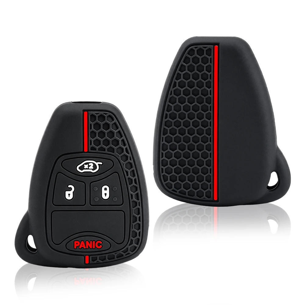 Key Cover Case for Jeep Wrangler JK Grand Cherokee Compass Cap for Chrysler 300C Pacifica for Dodge Caliber Nitro Dakota Durango