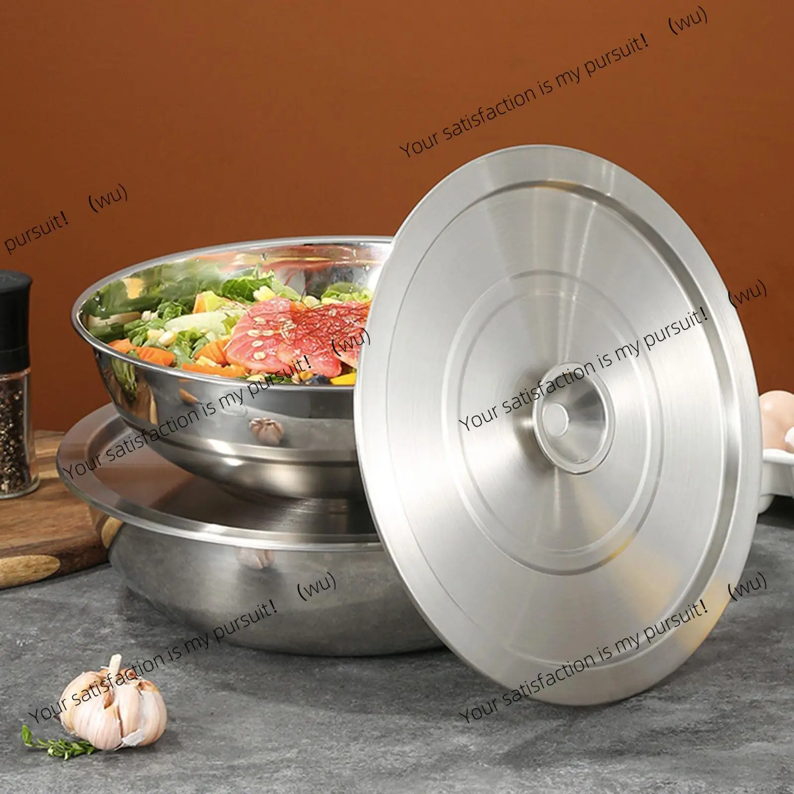 Stainless steel soup pot lids, kitchen supplies, accessories
