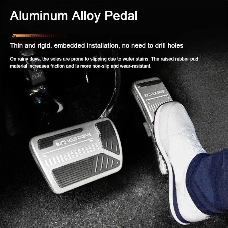 Car Pedal Accessories For BYD ATTO 3 YUAN PLUS,Yuan Pro DM Seagull Dolphin, Accelerator Brake Non-slip Pedal Decorate