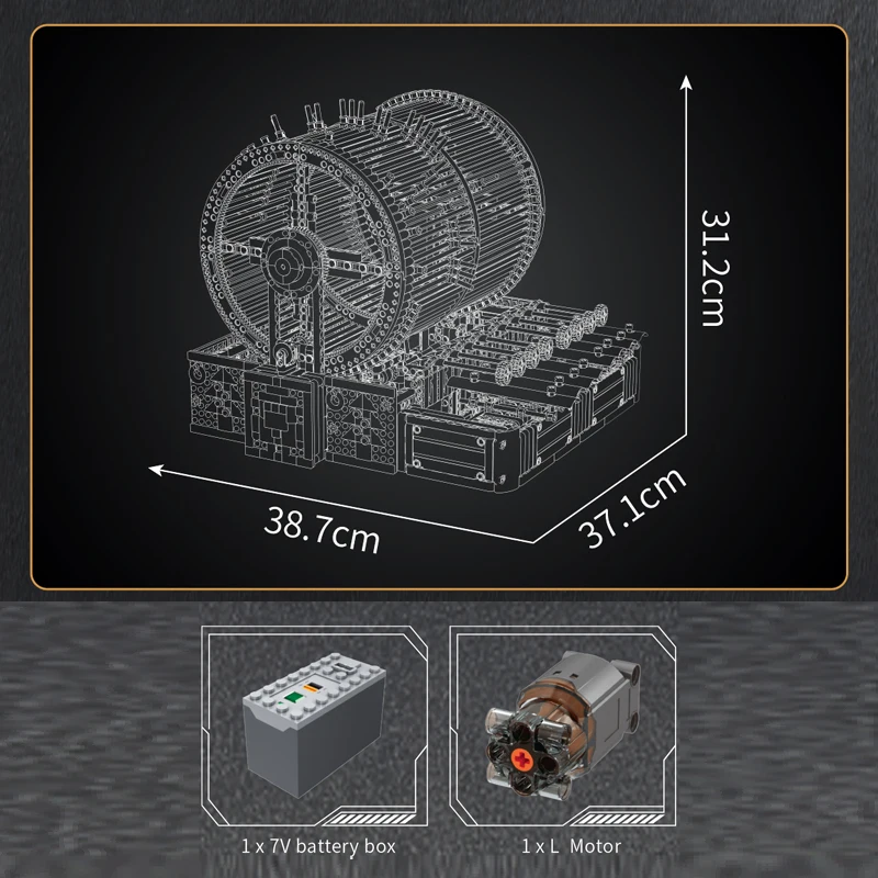 قالب King 10170 بنة فنية صندوق تشغيل الموسيقى الآلي مجموعة الطوب صندوق تشغيل الموسيقى نموذج مجموعة هدايا عيد الميلاد للأطفال