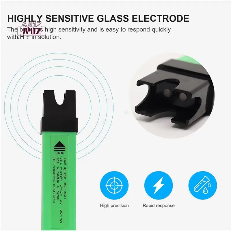 

A41Z-Green Water Quality Tester Digital EC TDS SALT SG TEMP Bluetooth APP Control For Drinking Laboratory Aquarium