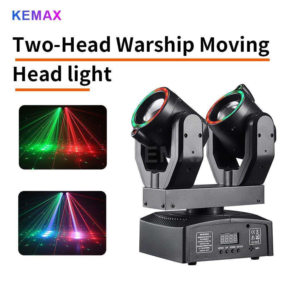 

100W LED Moving Head Disco Light Remote RGBW Rotating DJ Mobile Party Mini Beam Lights DMX512 Strobe Stage Effect For Club Bar