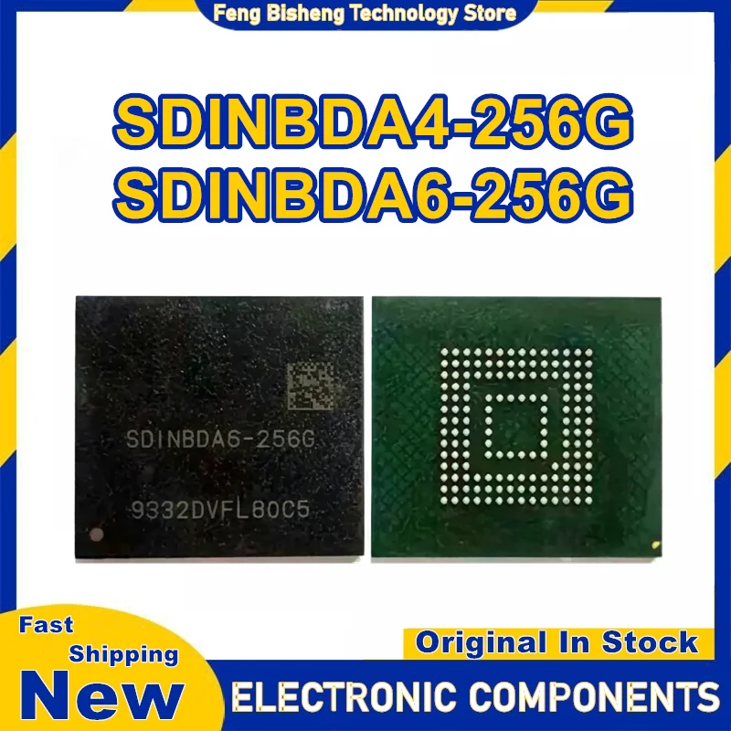 

SDINBDA4-256G SDINBDA6-256G 256GB FBGA153 5.1 version IC font library New Original in stock