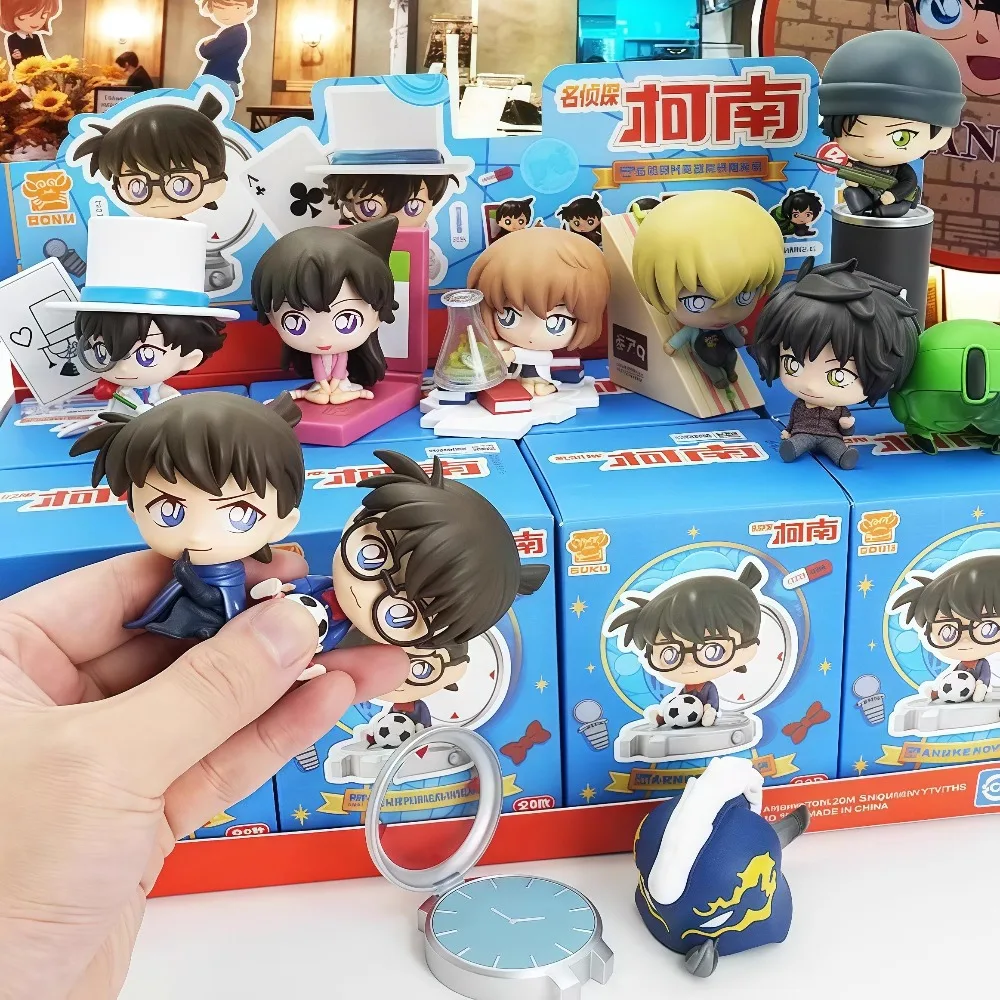Boîte aveugle de détective Conan authentique, Mini série de détective voleur Kidan Kudo Shinichi, ornement de voiture fait à la main, cadeau