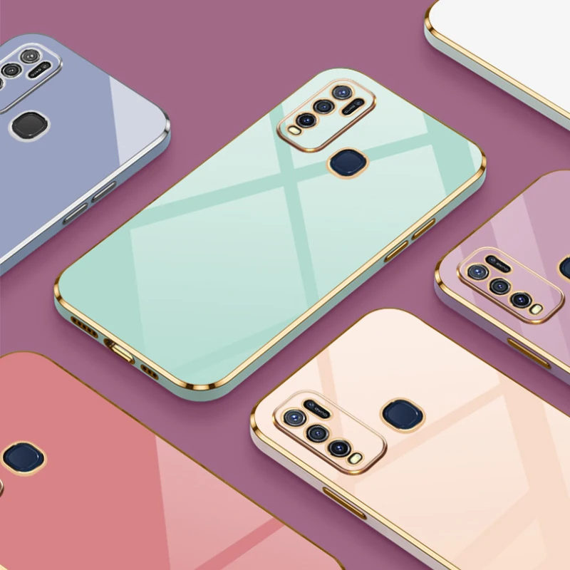 For vivo Y30 Case Camera Lens Protection Phone Case vivo Y30 Cover VIVO 1938 Cases Vivo 1938 Matte Transparent Shockproof 6.47\