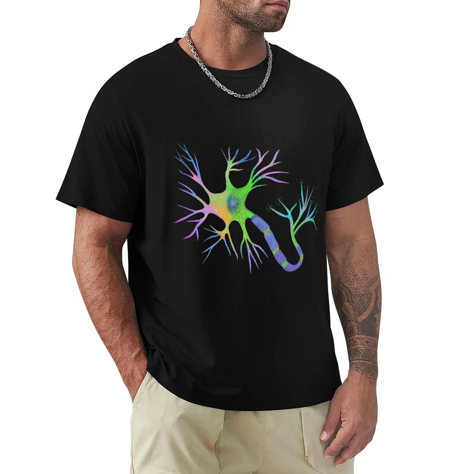

Happy Little Neuron T-Shirt oversized plus sizes men tshirt