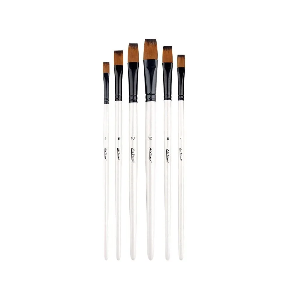 Wooden Handle Watercolor Painting Brushes Nylon Practical Watercolor Brush Professional Portable Acrylic Paint Brushes