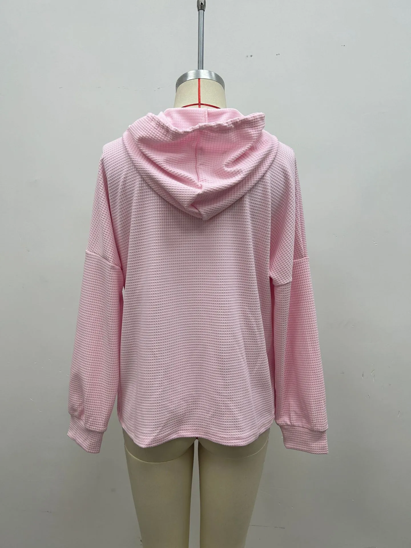 Casual Long Sleeve Sweatshirt Loose Fit with Pullover Irregular Hooded Hoodie Standard Length Women Sweatshirts