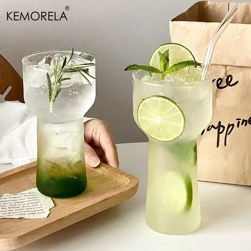 400/500ML High Borosilicate Transparent High-temperature Resistant Torch Cup, Coffee Cup, Bubble Water Glass Cold Beverage Glass