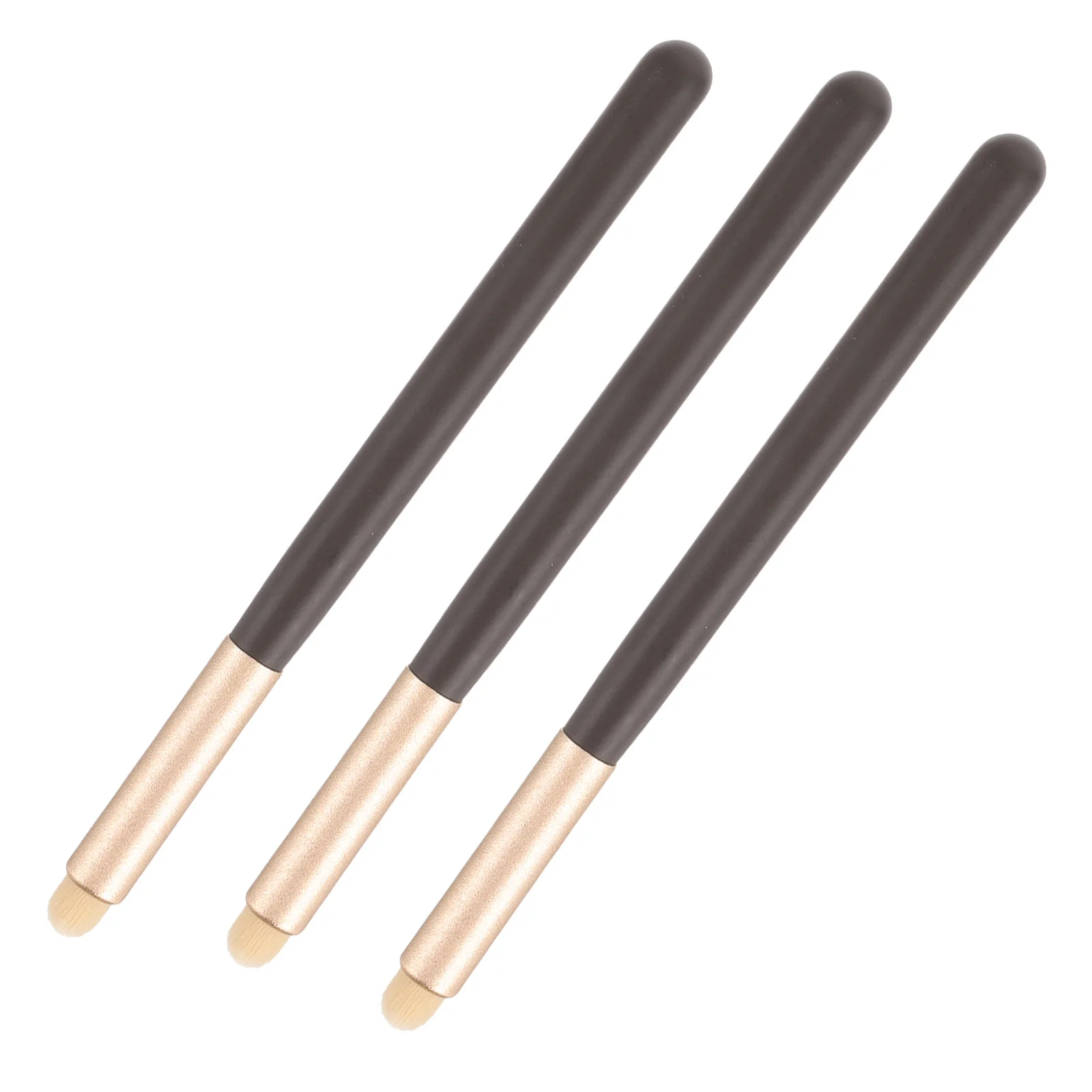 3Pcs Portable Lip Brush Set Makeup Brush for Lipstick Lip Gloss Applicator Small Size Convenient Storage for Outdoor Home Use