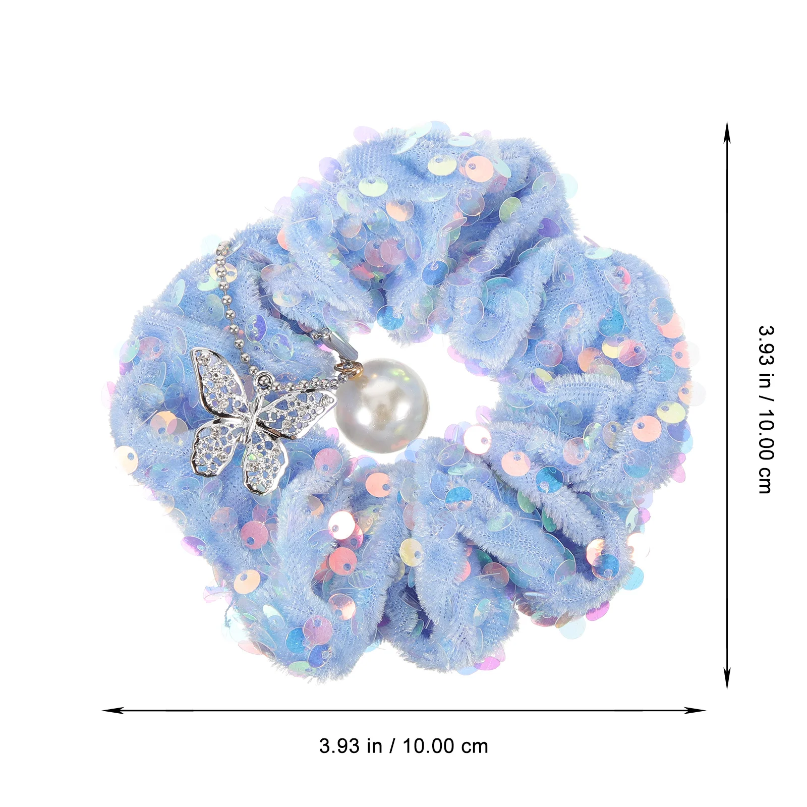 Sequin Hair Scrunchie Stretchy Ponytail Holders For Women Hair Accessories Bulk Elastic Ties For Party Daily Use