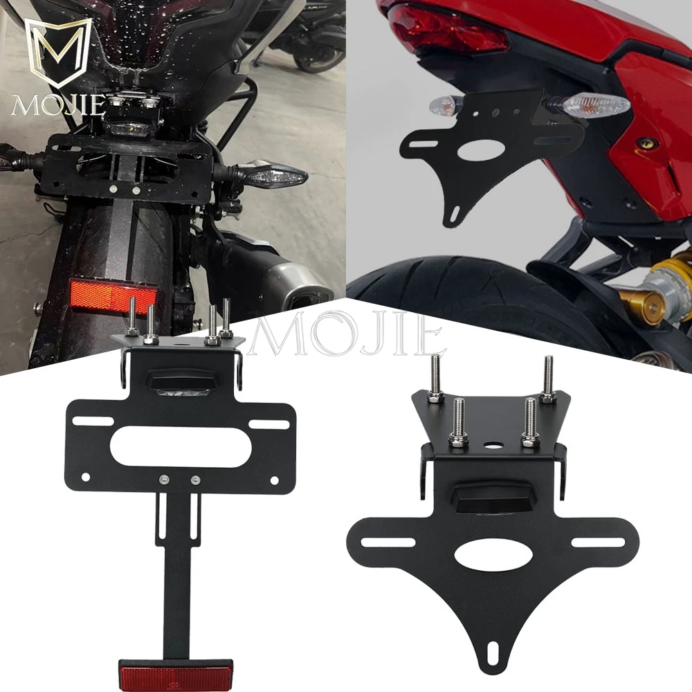 

FOR DUCATI MONSTER 659 797 797+ 797Plus 821 1200 1200S 2017 2018 2019 2020 2021 Motorcycle License Plate Bracket Holder Fenders