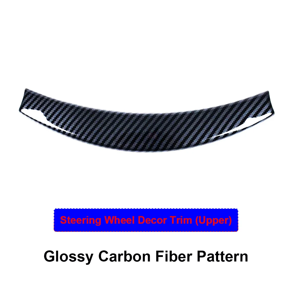 غطاء عجلة بنمط من ألياف الكربون ABS ، ملحقات داخلية ، أجزاء معدلة لطراز تسلا الجديد 3 هايلاند ، تزيين القيادة