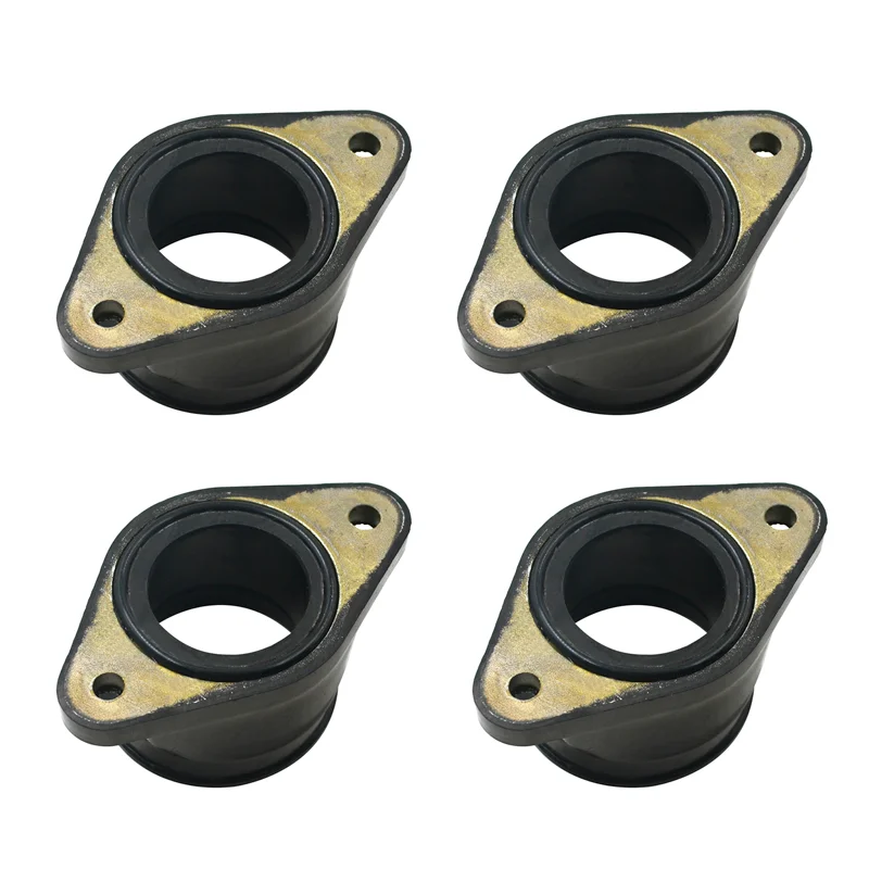 4PCS  Motorcycle Carburetor Intake Manifold For Suzuki GSX750F GSX750 Katana GR78A 1990-1998 GSXR750 GR77A 1989-1990 13101-17C01