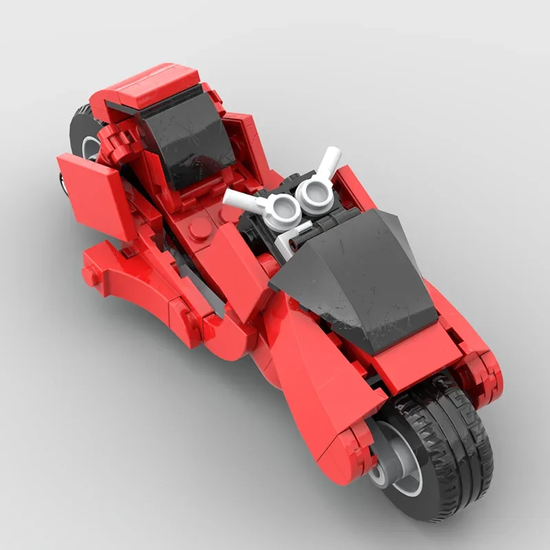 YcMoc Building Blocks Kaneda's Bike Model Technology Bricks DIY Toy For Kid Children Gift Red VESPA Alternate Build AKIRA Bike