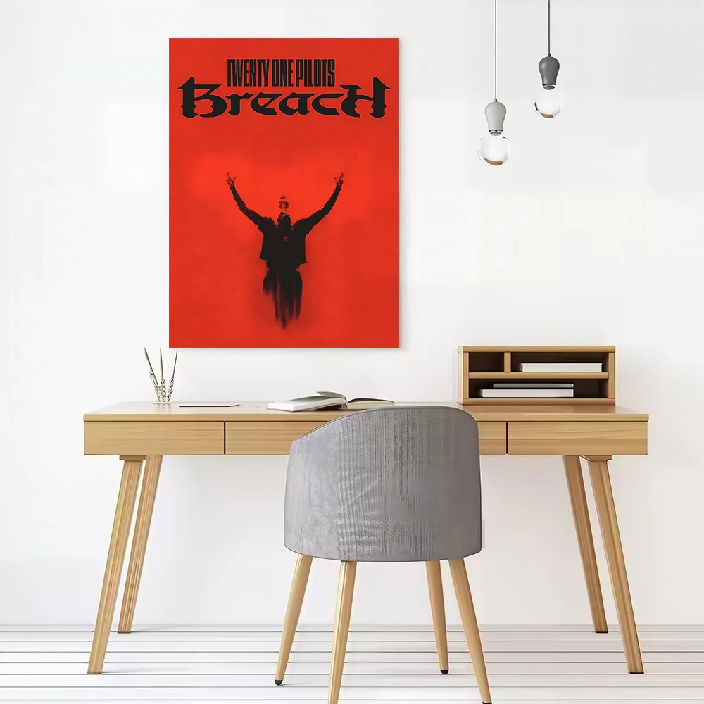 Twenty One Pilots Breach Canvas Poster Customizable Pictures Wall Art Canvas Painting for Modern Home Decoration Ornaments Room