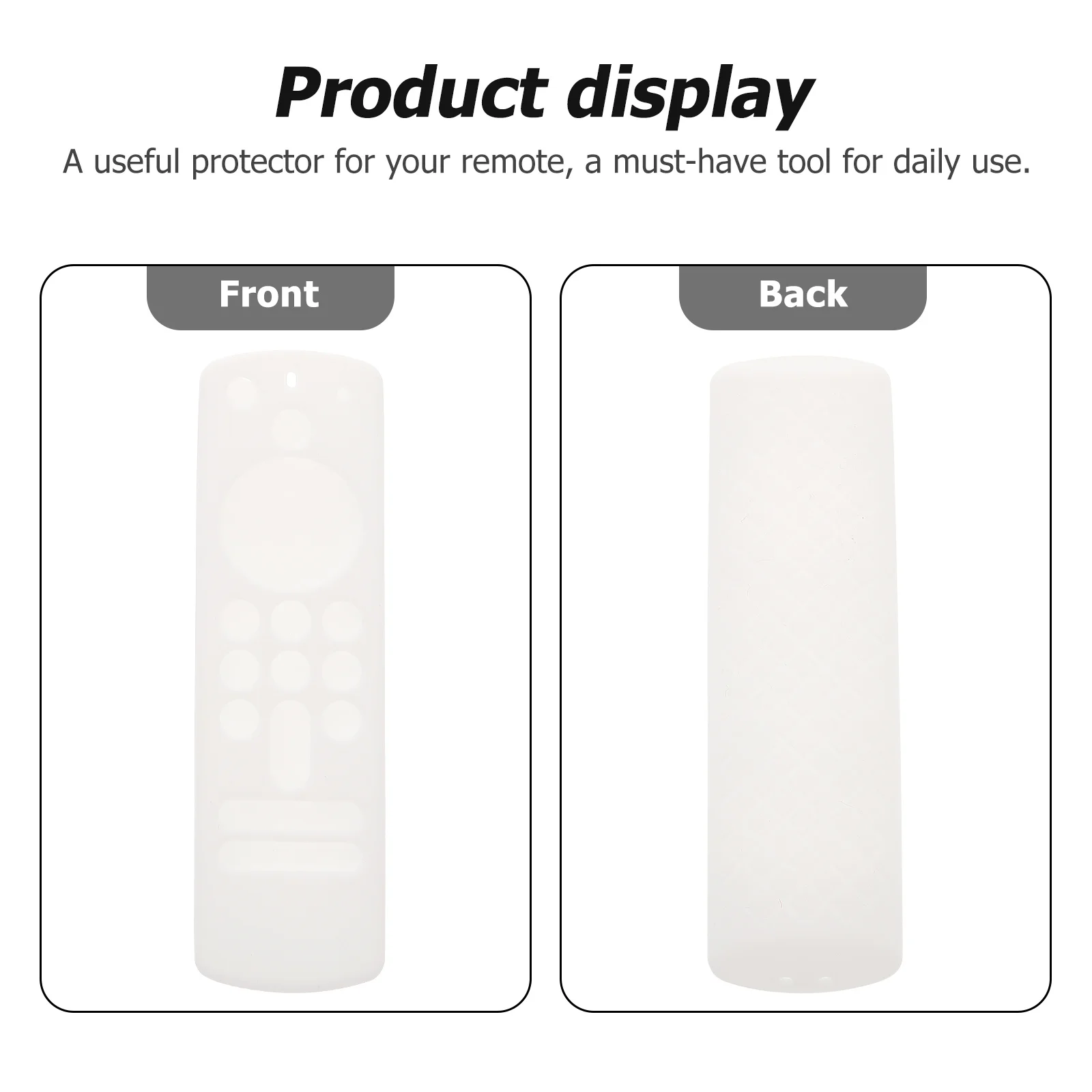 Silicone Voice Remote Case Full Cover Shockproof Protection Compatible With Alexa 3Rd Gen Waterfall Design Drop Resistant