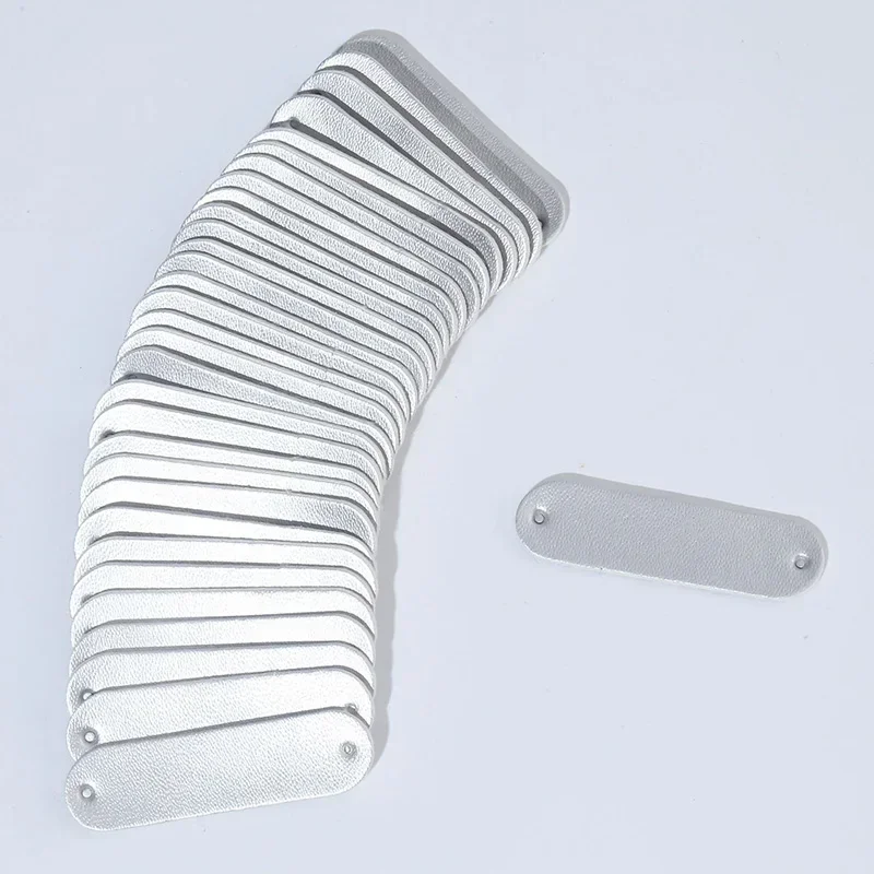 20Pcs Blank Labels Tags For Handmade Clothes Shoes Bags Knitted Caps PU Leather Labels Sewing Tags Garment Accessories