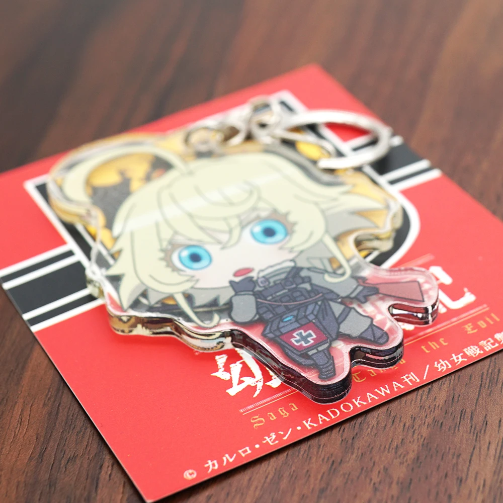 ISEKAI Acrylic Keychain Saga of Tanya the Evil Anime Youjo Senki Degurechaff Tanya Acrylic Keychain