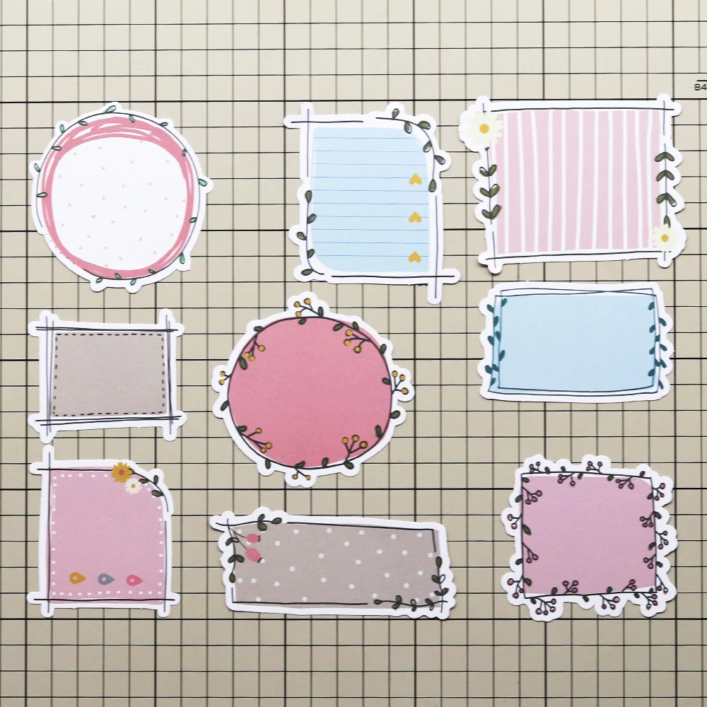 Creative Path Tranquil Place Scrapbooking Journaling Komplettsets 15 Stück Dekorative Papier-Ausschnitte Rahmen Aufkleber DIY Bastelsets – Detail 22