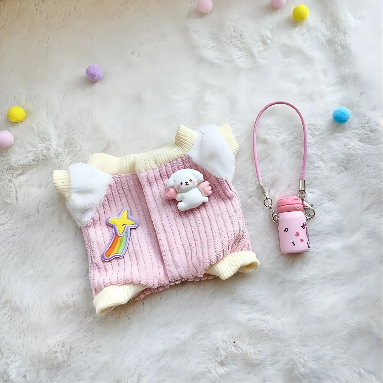 สําหรับ labubu Kleding ชุดอุปกรณ์เสริม Pop ชุดเสื้อผ้าท็อปลายสก๊อตชุด DIY Mini Poppen Kleding Meisje Cadeau
