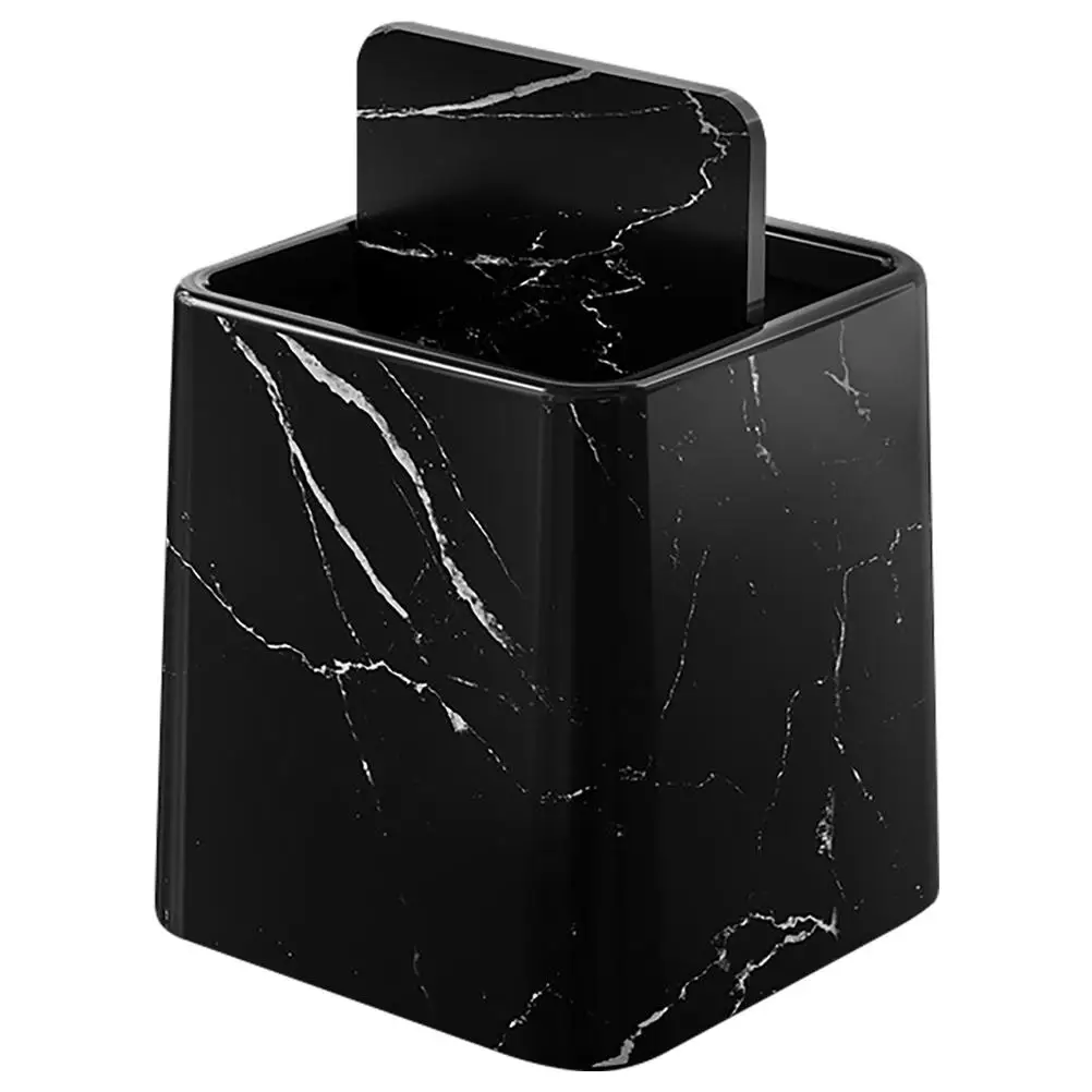 

Trash Can with Lid for Bathroom Kitchen Bedroom Office Easy to Clean Compact Size Garbage Bin