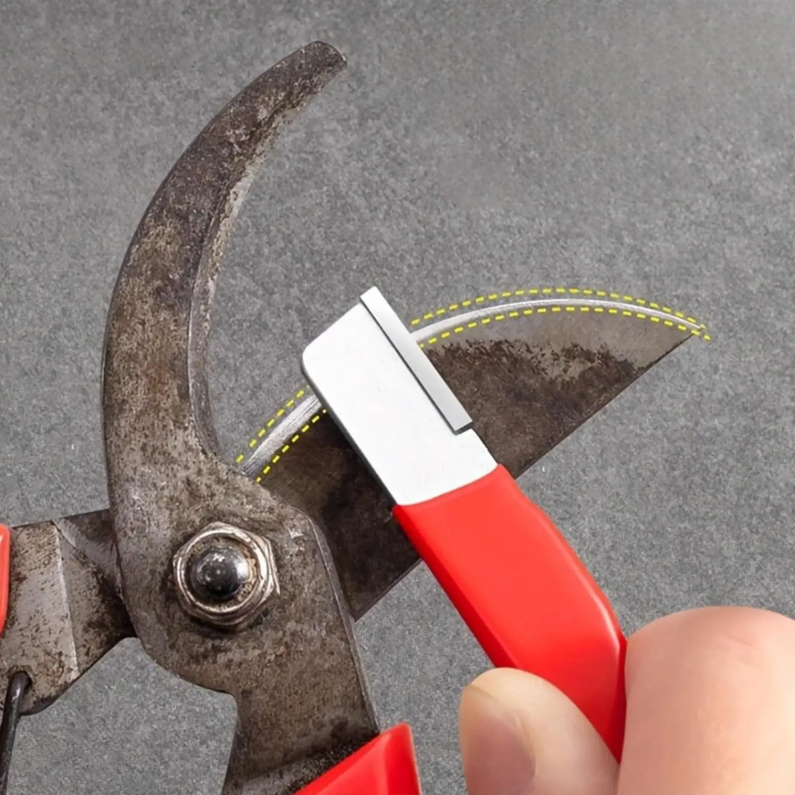 Garden Tool Sharpener Edge Sharpening Stone Multi-Purpose Clipper Knife Sharpener for Pruners Hedge Shears Scissors Axe Hatchet