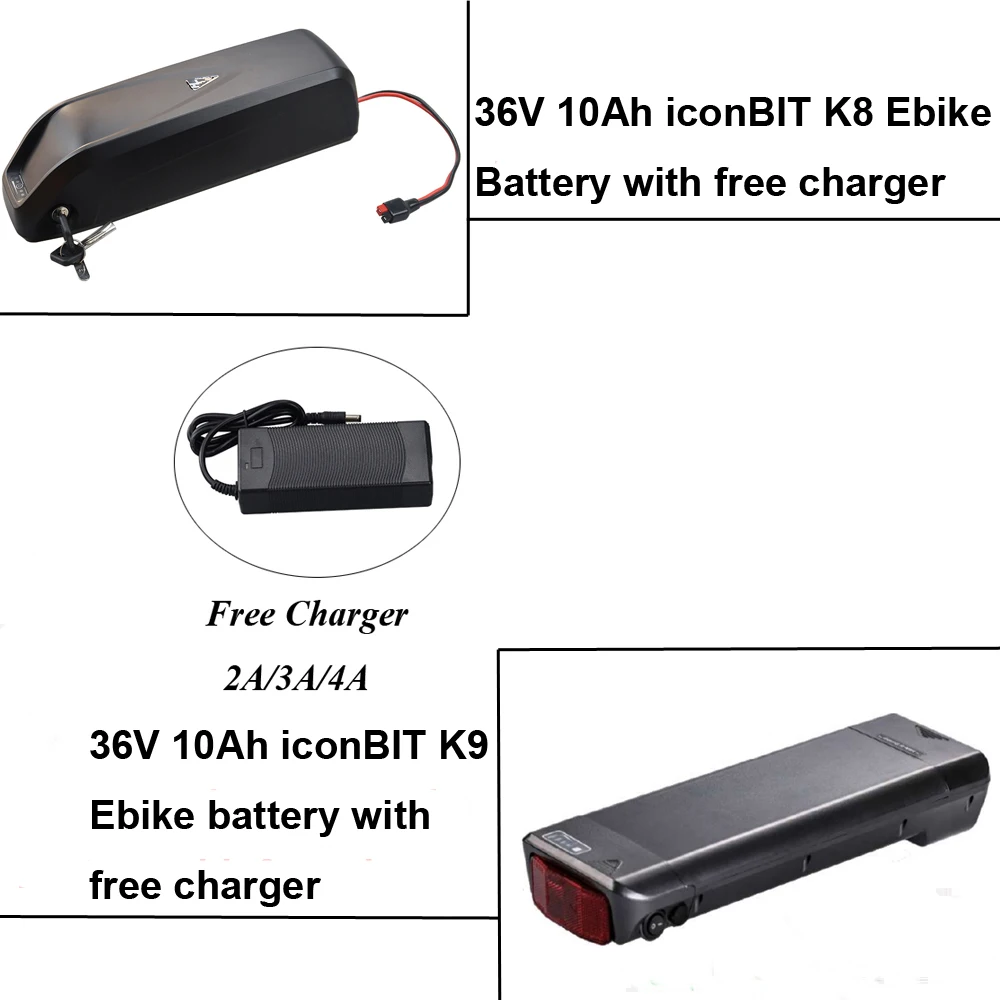 

iconBIT E-Bike K8 K9 Battery 36V 10Ah Electric Bike Lithium Battery pack