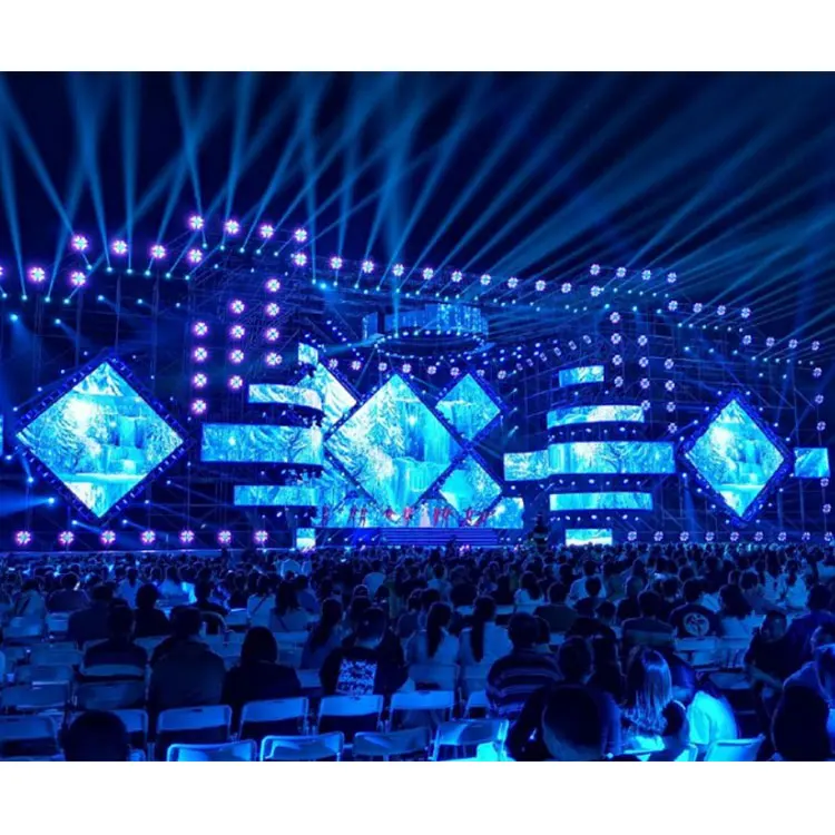 High quality seamless splicing rental LED display screen p2.6 rental outdoor stage full color LED display